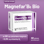 Magnefar B6 Bio 60 mg + 6,06 mg, 60 Filmtabletten