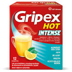 Gripex Hot Intense 1 g + 50 mg + 12,2 mg, 12 sachets