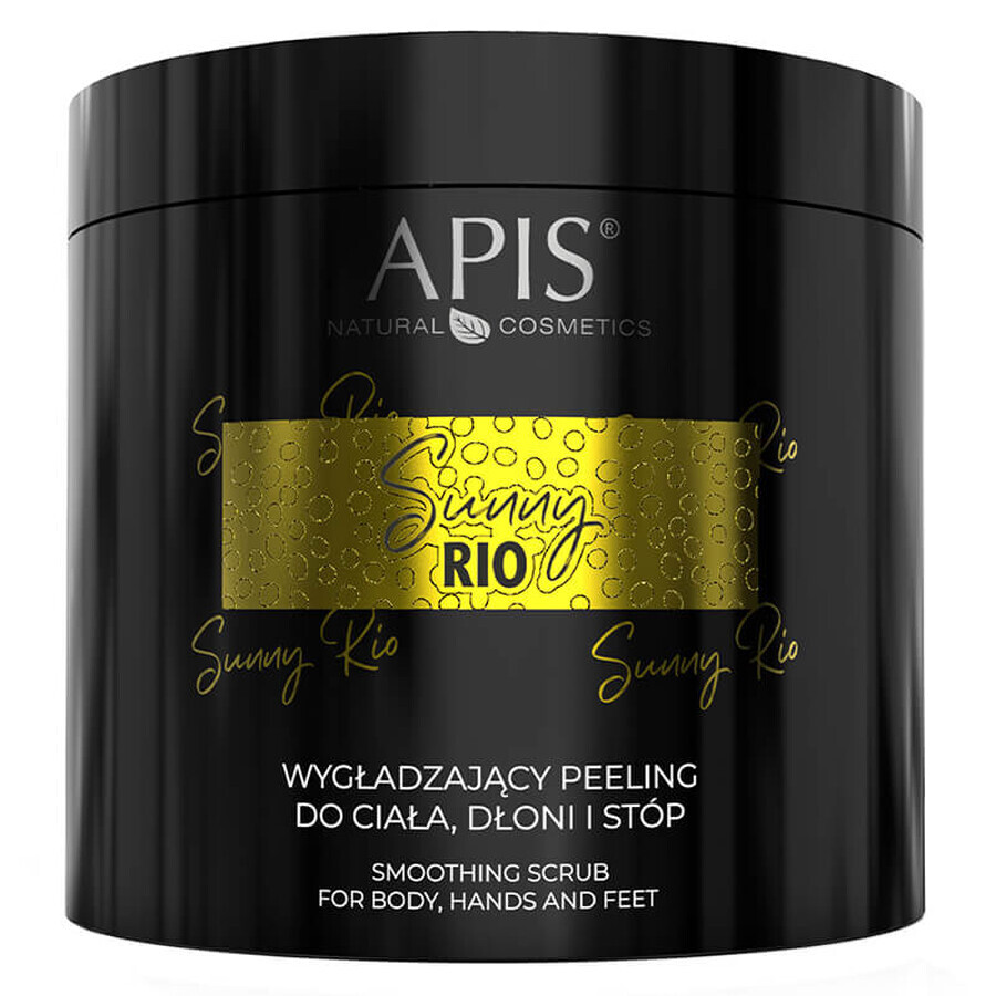 Apis Sunny Rio, exfoliante suavizante para cuerpo, manos y pies, 700 g