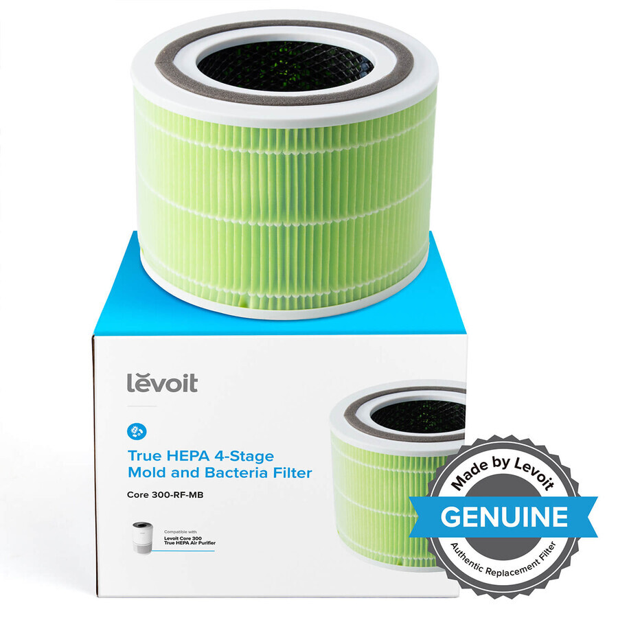 Levoit antibakterieller Filter für Core 300 und 300S Luftreiniger, 1 Stück