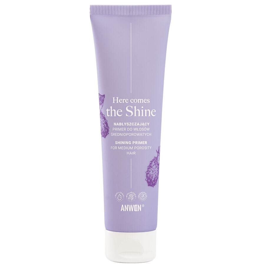 Anwen Here Comes The Shine, primer di lucentezza per capelli mediamente porosi, 100 ml