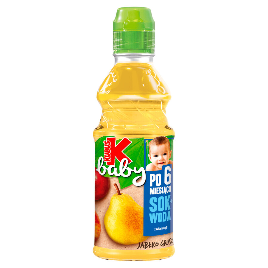 Kubuś Baby Juice + Water, apple, pear, after 6 months, 300 ml