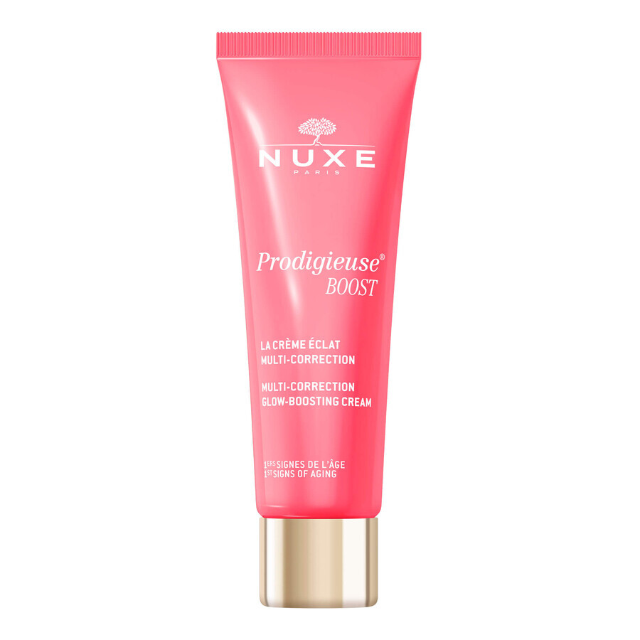 Nuxe Prodigieuse Boost Set, crema illuminante per pelli secche, 40 ml + balsamo occhi, 15 ml