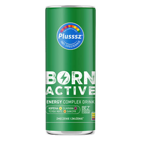 Plusssz Born Active Aktives Energie-Komplex-Getränk, 250 ml