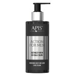 Apis Action For Men Set, 3-in-1 feuchtigkeitsspendendes Körperreinigungsgel 300 ml + nährende Körper- und Handcreme 300 ml