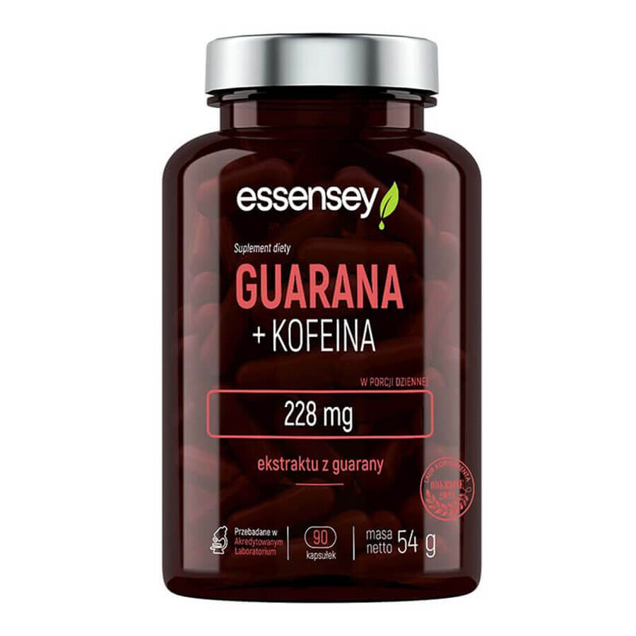 Essensey Guarana + Koffein, 90 Kapseln