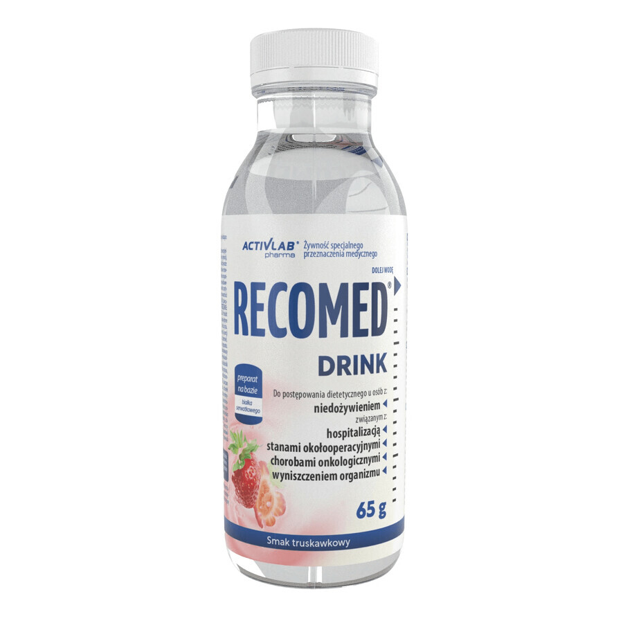 Activlab Pharma RecoMed Drink, preparat nutritiv, aromă de căpșuni, 65 g