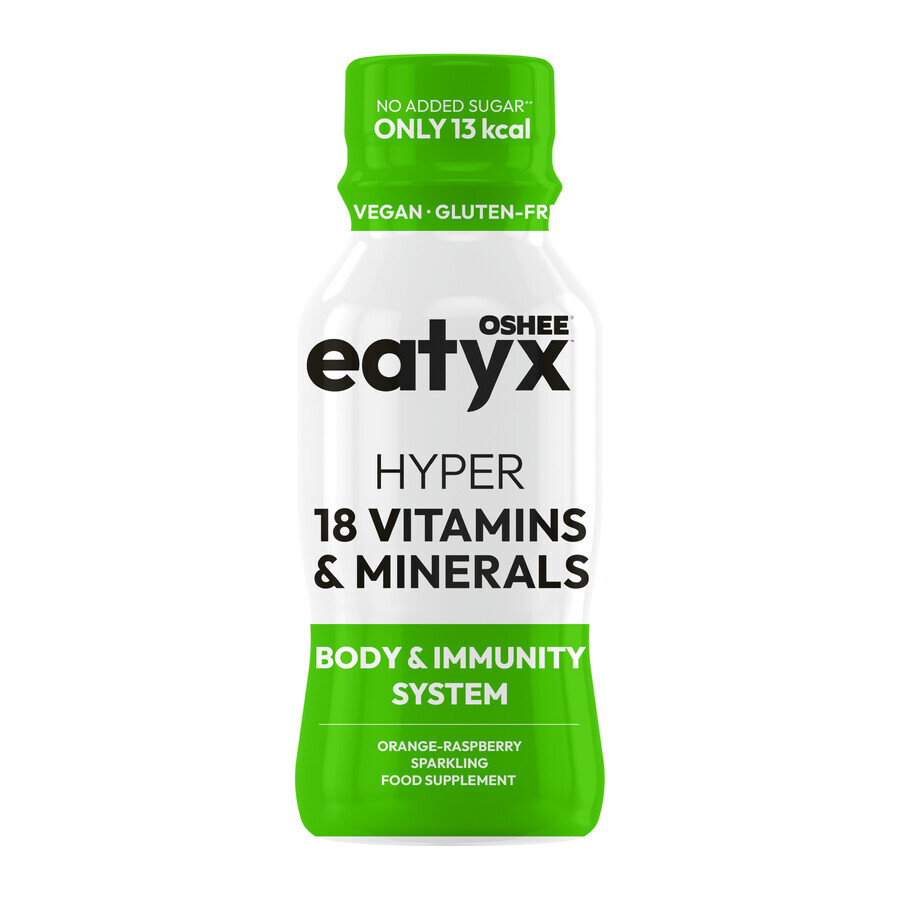 OSHEE Eatyx Eatyx Hyper 18 Vitamins & Minerals Booster, orange and raspberry flavor, 100 ml