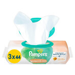 Pampers Harmonie Protect & Care, toallitas húmedas, 3 x 44 unidades