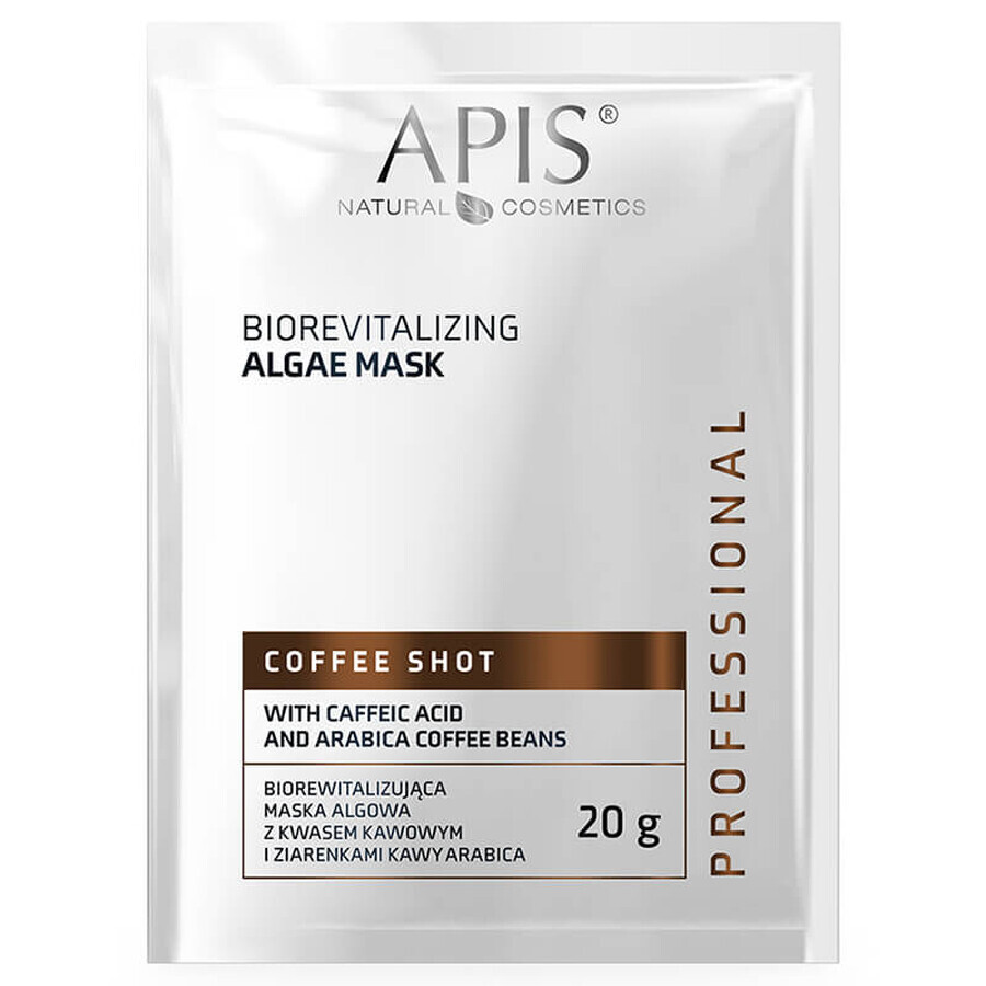 Apis Professional Coffee Shot, Bio revitalisierende Algenmaske, 20 g