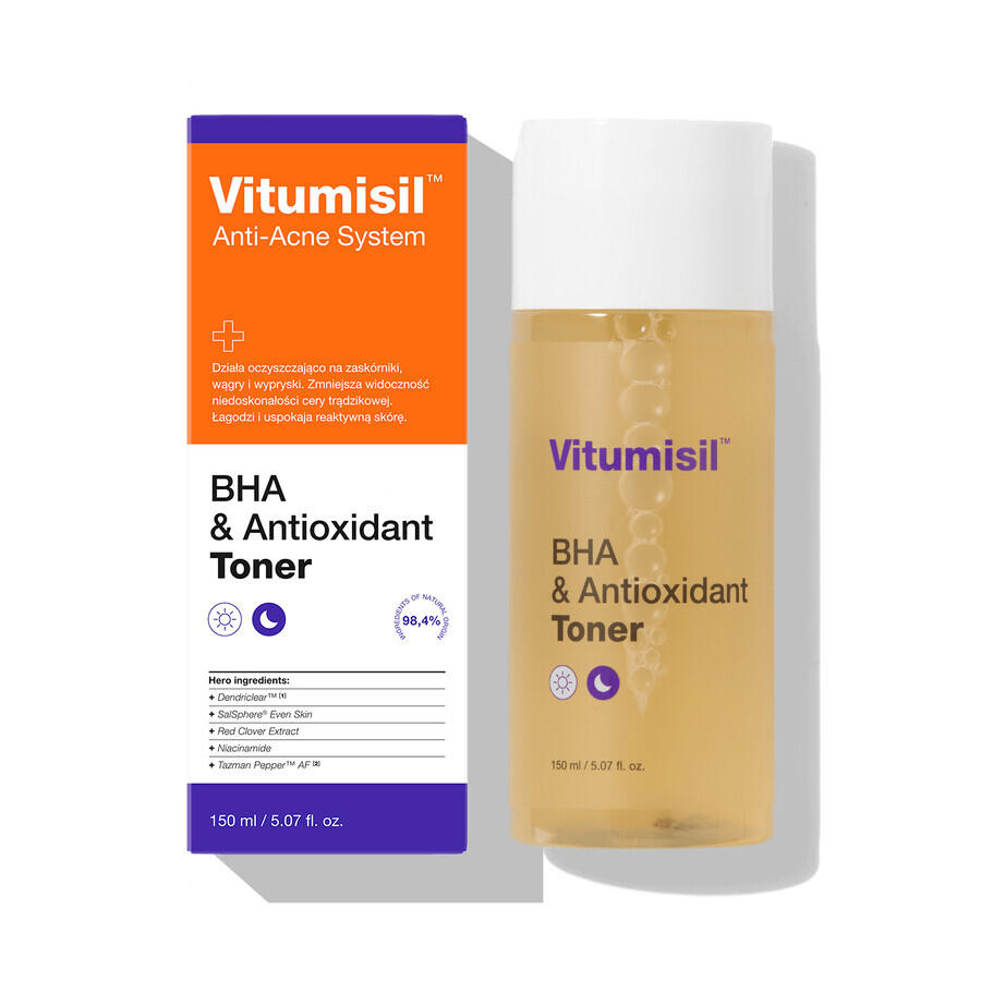 Vitumisil BHA & Antioxidant Toner, facial toner, 150 ml