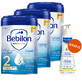 Set Bebilon Profutura Profutura CesarBiotik 2, Folgemilch, nach 6 Monaten, 3 x 800 g + Mustela Bebe Enfant, n&#228;hrendes Waschgel, 300 ml gratis