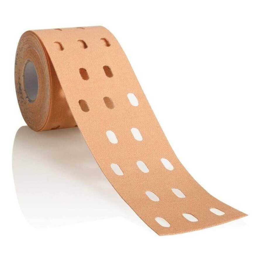 CureTape Punch, bande kinésiologique, beige, 5 cm x 5 m, 1 pièc