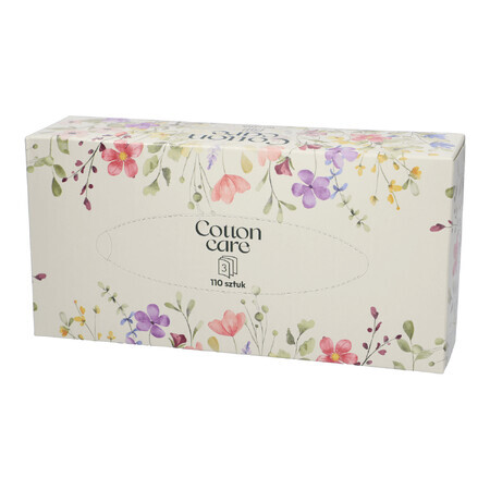 CottonCare, tissue, box, 110 pieces