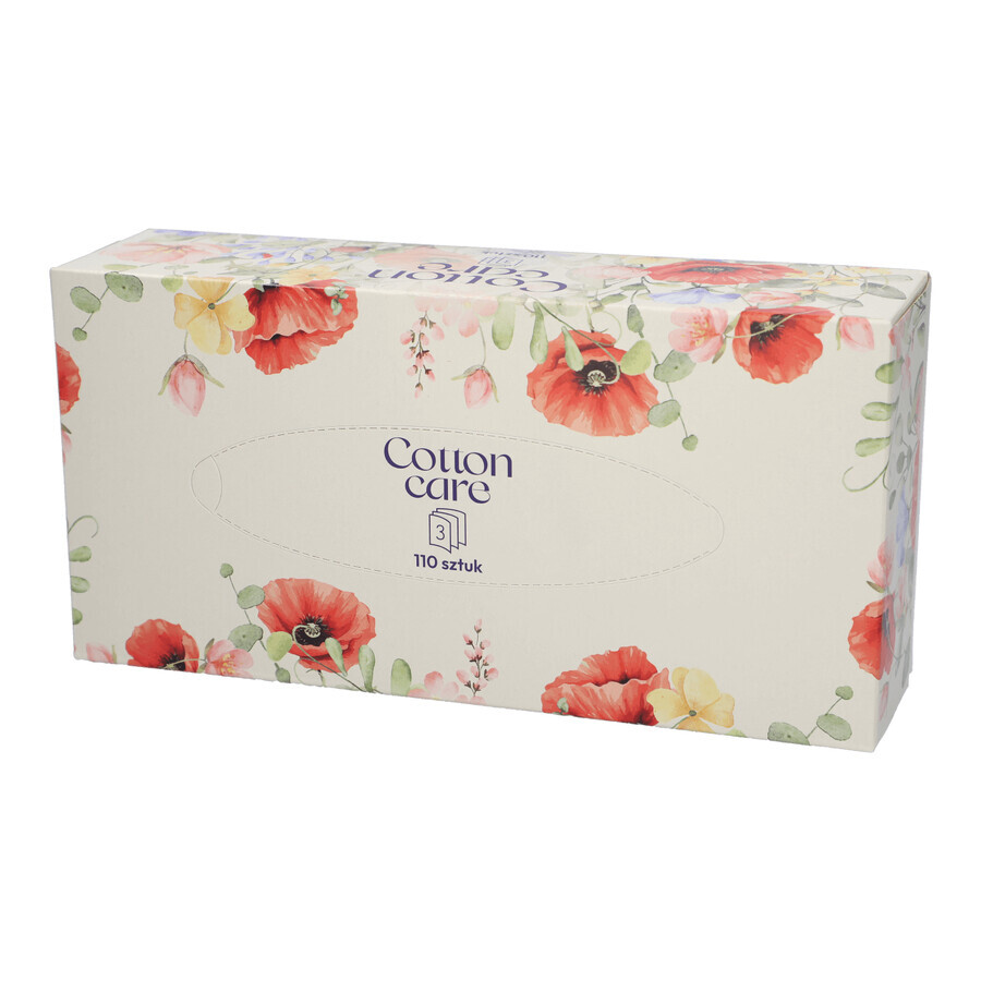 CottonCare, tissue, box, 110 pieces