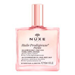 Coffret Nuxe Huile Prodigieuse Florale, huile sèche pour le corps, le visage et les cheveux, 50 ml + Hair Prodigieux, shampooing brillant, 30 ml