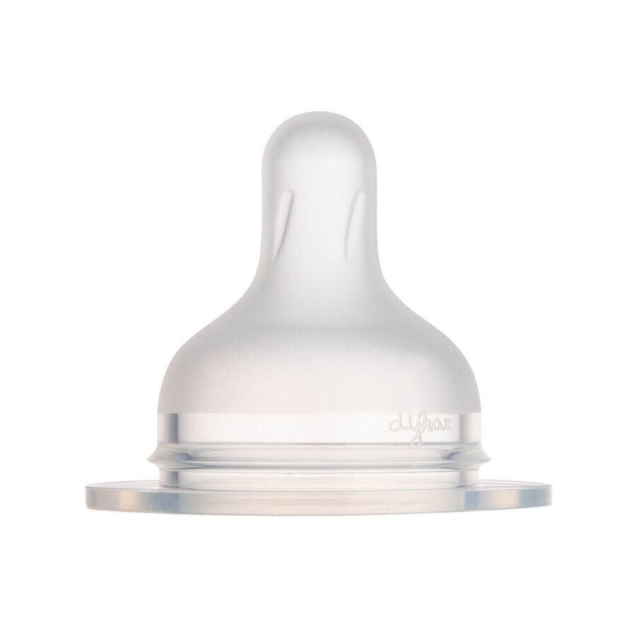 Canpol Babies, silicone teat for S-Shape L bottle, medium, 59/893, from 6 months, 2 pieces