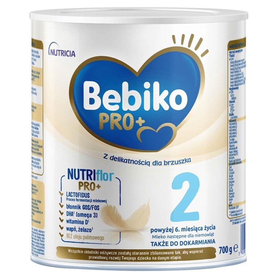 Bebiko Pro+ 2 Set Nutriflor Pro+, latte di proseguimento, oltre 6 mesi, 3 x 700 g