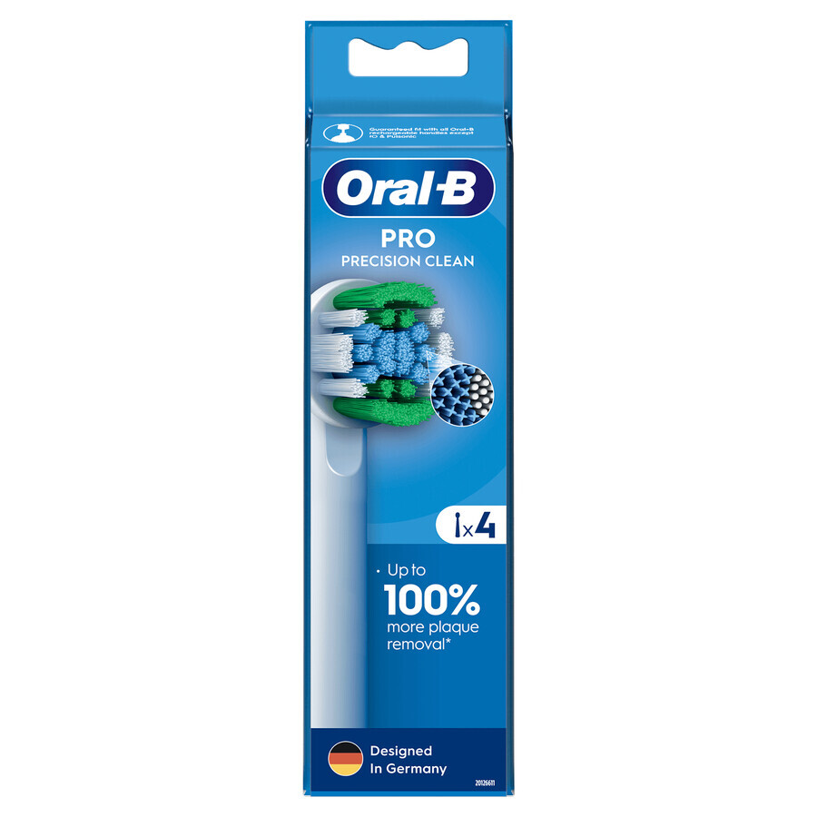 Oral-B Pro Precision Clean, Ersatzaufsätze für eine Clean Maximiser elektrische Zahnbürste, 4 Stück