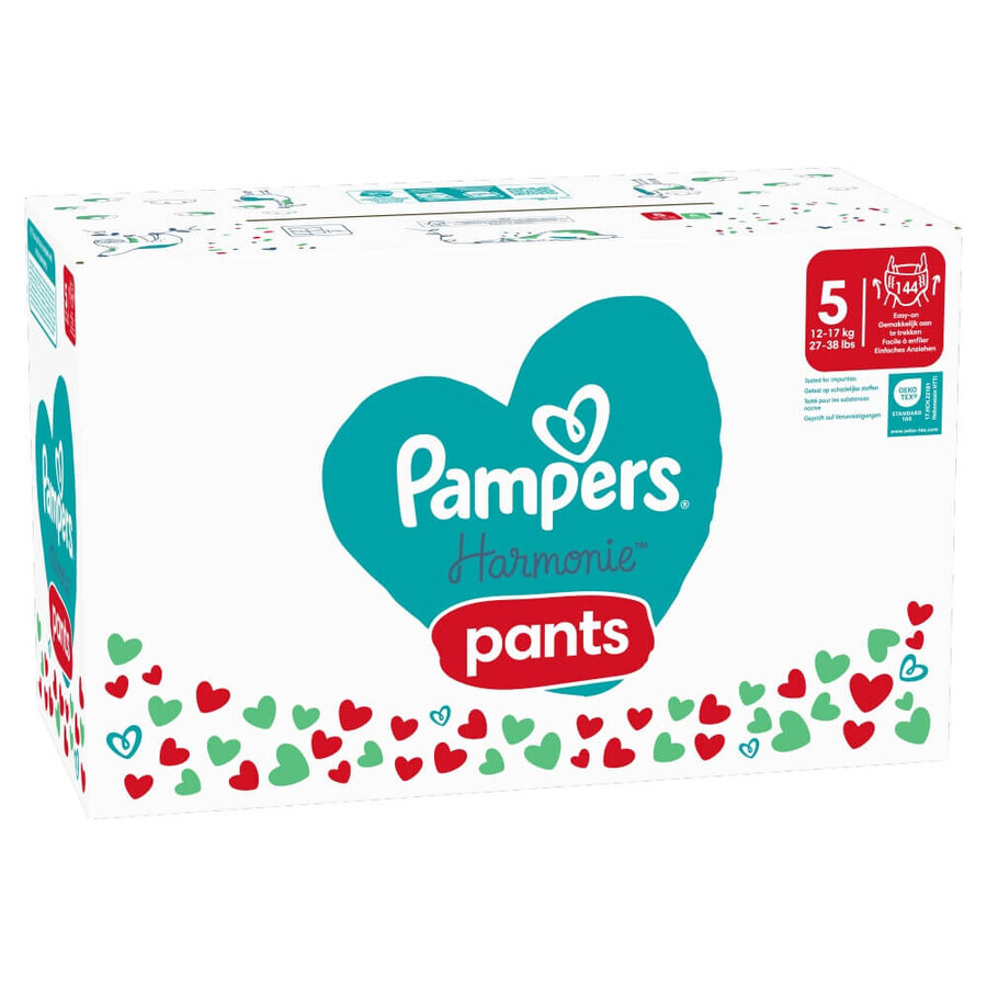 Pampers Harmonie Pants, Windeln, Größe 5, 12-17 kg, 144 Stück