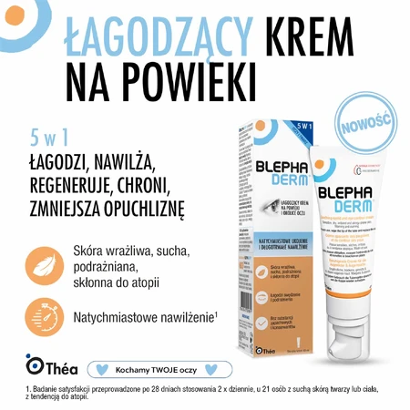 Blephaderm, verzachtende crème voor oogleden en oogzone, 40 ml