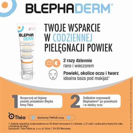 Blephaderm, verzachtende crème voor oogleden en oogzone, 40 ml