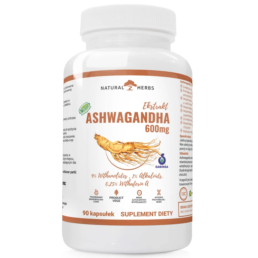 AltoPharma Natural Herbs Ashwagandha 600 mg, 90 capsules