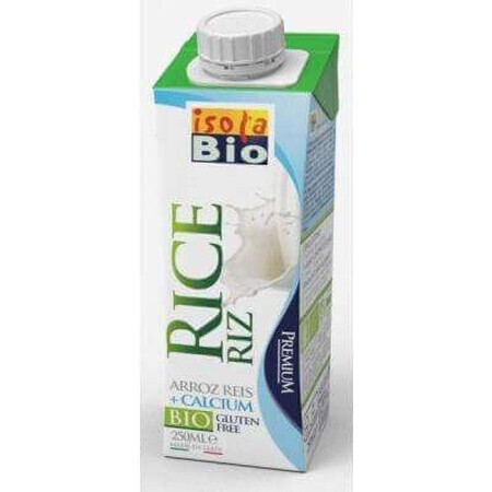 Pflanzliches Getränk aus Reis und Kalzium, 250 ml, Isola Bio