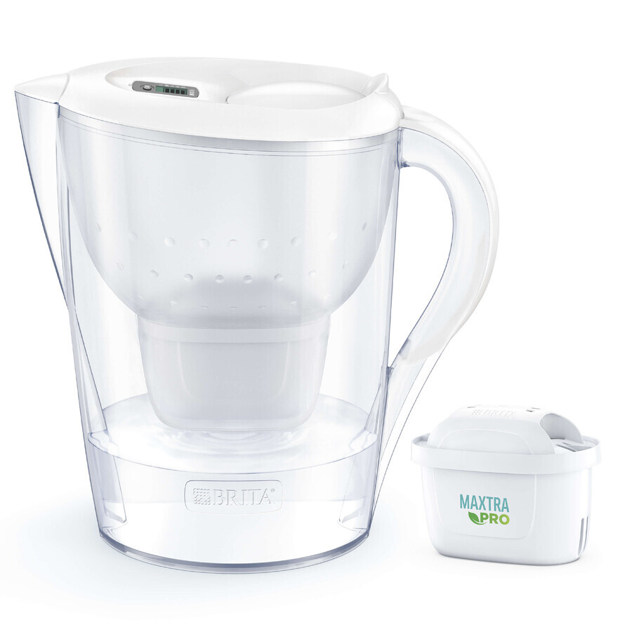 Brita Marella, Kanne mit Filter XL 3,5 l, weiß + Maxtra Pro Pure Performance Filter, 1 Stück