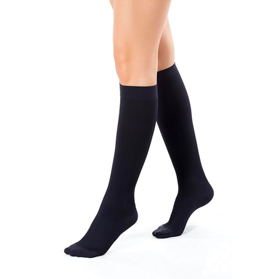 Mme Teresa, chaussettes de voyage, varices, femmes, noir, taille S