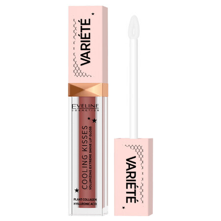 Eveline Cosmetics Varieties Cooling Kiss, volumisierender Lipgloss mit Kühleffekt, Nr. 04, 6,8 ml