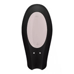 Satisfyer Double Joy, vibrador para parejas controlado por teléfono, negro