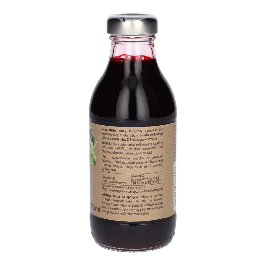 Sema Herba Barbabietola rossa, succo, 300 ml