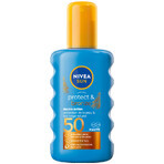 Nivea Sun Luminous 630 Set, flüssiger Sonnenschutz für das Gesicht, SPF 50+, 50 ml + Spray-Bräunungslotion, SPF 50, 200 ml + Bräunungslotion, SPF 30, 30 ml gratis