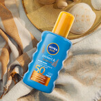 Nivea Sun Luminous 630 Set, flüssiger Sonnenschutz für das Gesicht, SPF 50+, 50 ml + Spray-Bräunungslotion, SPF 50, 200 ml + Bräunungslotion, SPF 30, 30 ml gratis