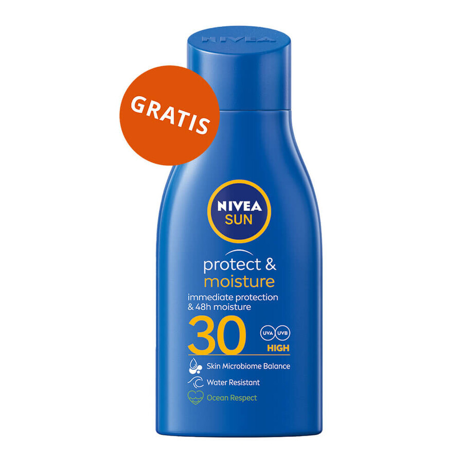 Nivea Sun Luminous 630 Set, flüssiger Sonnenschutz für das Gesicht, SPF 50+, 50 ml + Spray-Bräunungslotion, SPF 50, 200 ml + Bräunungslotion, SPF 30, 30 ml gratis