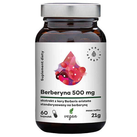 Aura Herbals Berberin 500 mg, 60 Kapseln