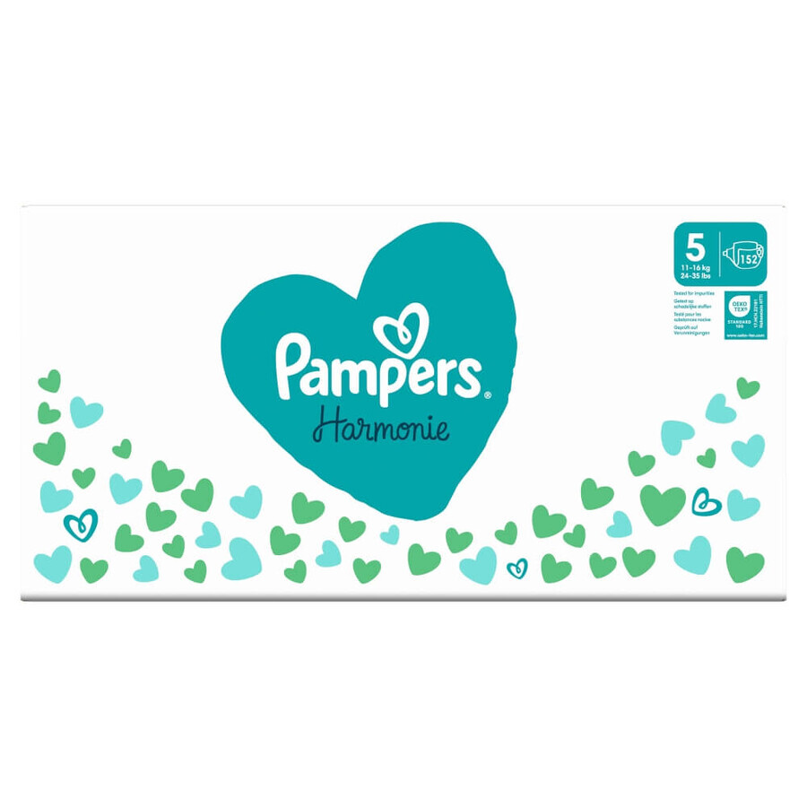 Pampers Harmonie, Windeln, Größe 5, 11-16 kg, 152 Stück