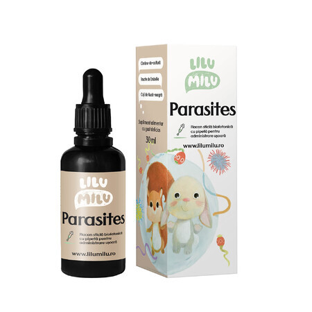 Drops for intestinal parasites Parasites, 30 ml, Lilu Milu