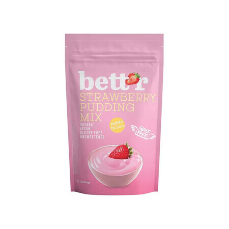 Mélange bio pour pudding à la fraise, 150 g, Bettr