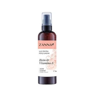 Hair and nail oil with castor and vitamin A, 150 ml, Zanna