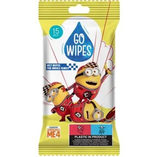Minions babydoekjes, 15 stuks, Go Wipes
