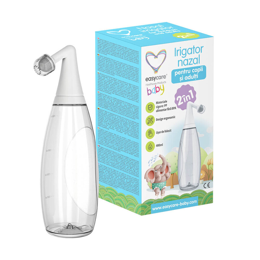 2 in 1 nasal irrigator for children and adults, 400 ml, EasyCare Baby