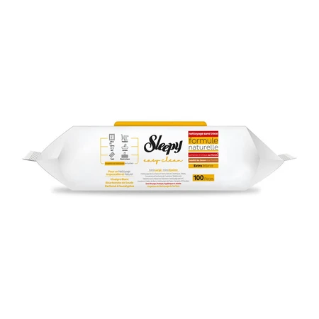 Servețele umede multisuprafețe Easy Clean Herbal Soap, 100 bucǎți, Sleepy 