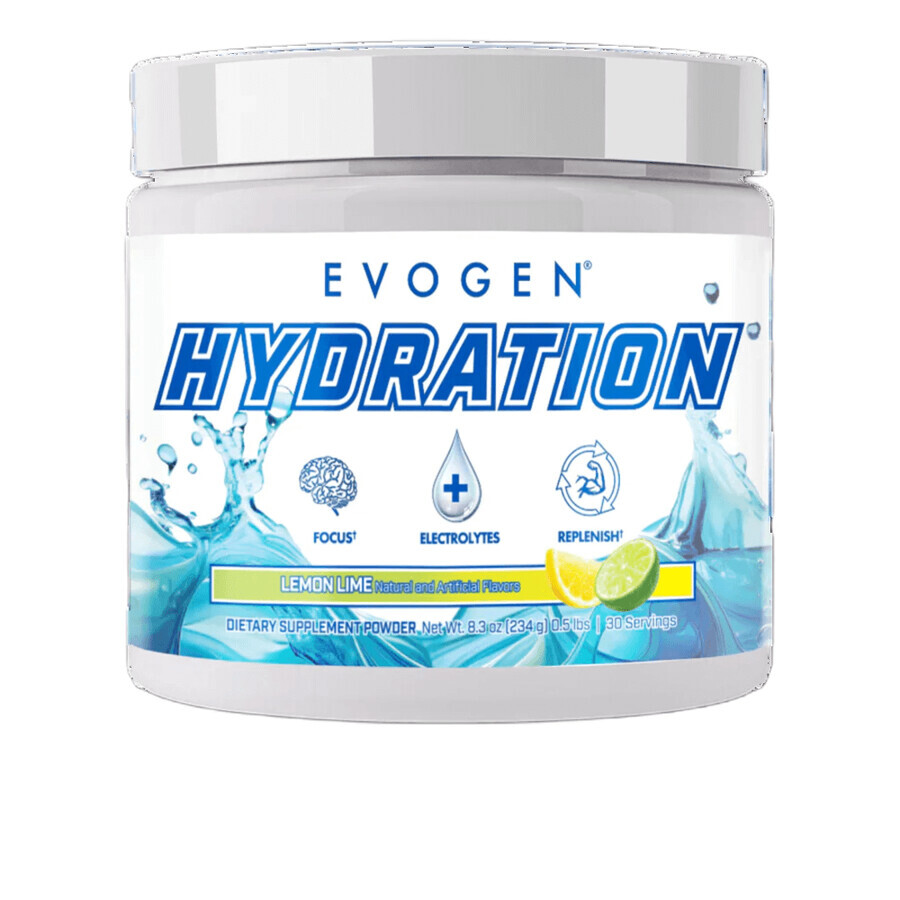 Hydratationspulver, Zitrone-Limette, 234 g, Evogen