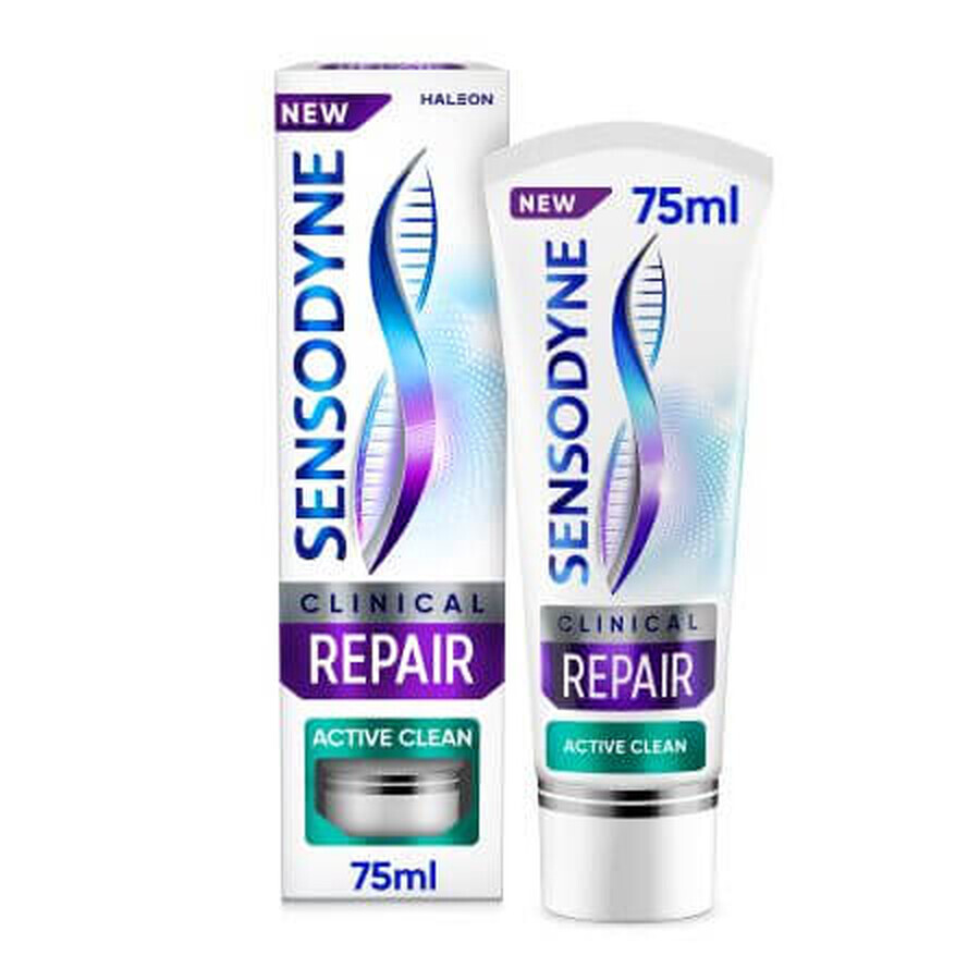 Zahnpasta für empfindliche Zähne Clinical Repair Active Clean, 75 ml, Sensodyne