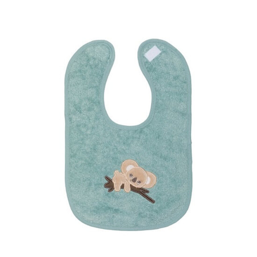 Baveta din bumbac organic, Aqua Koala, 27x39 cm, Fillikid