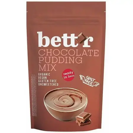 Organic chocolate pudding mix, 200 g, Bettr