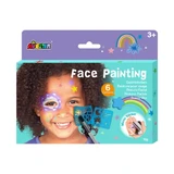 Face painting kit with rainbow and stars, +3 years, Avenir
