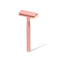 Rasoir classique avec lame en acier inoxydable or rose + recharges, Meloni
